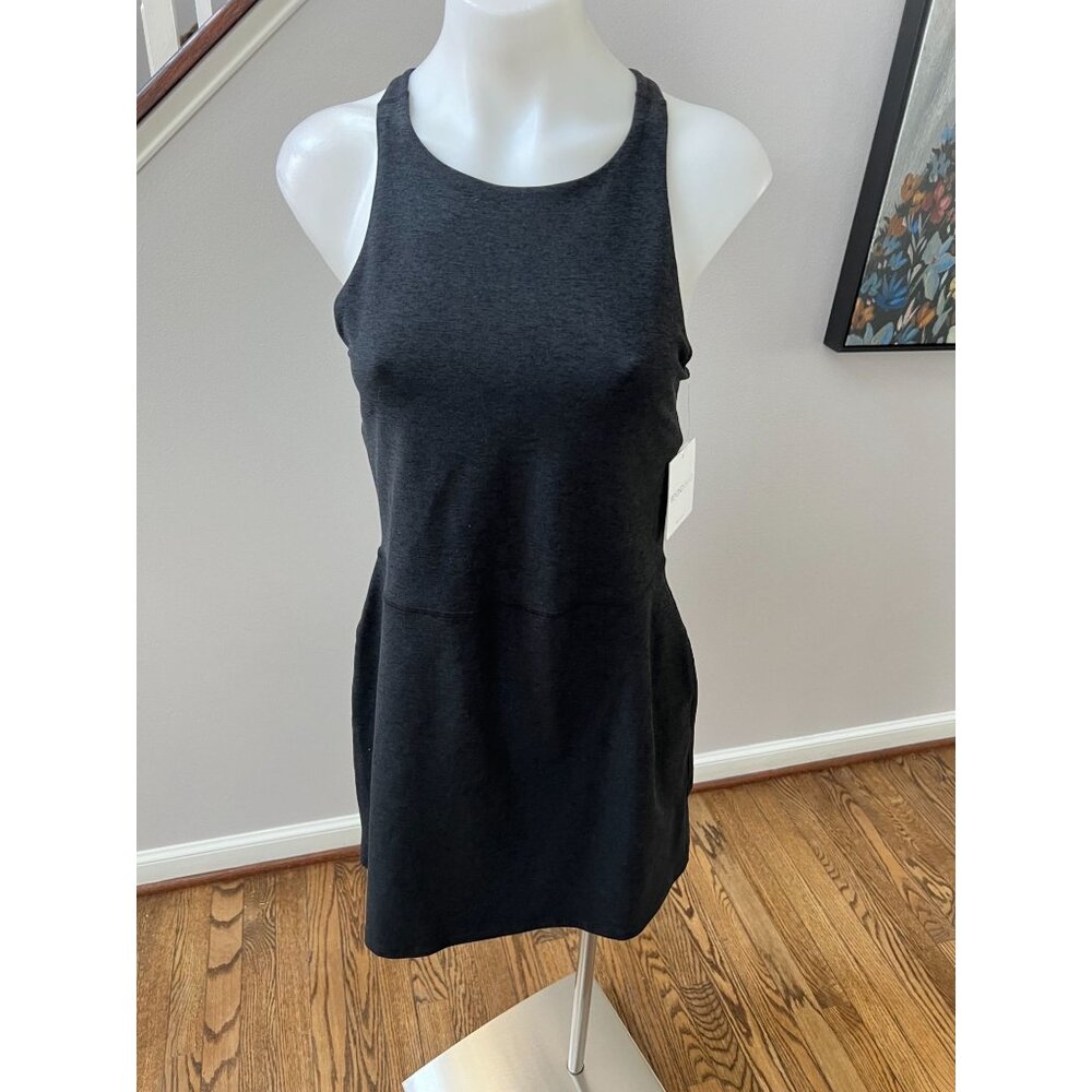 NWT Beyond Yoga Spacedye Refocus Tank Dress Darkest Night Size Medium - Picture 3 of 8